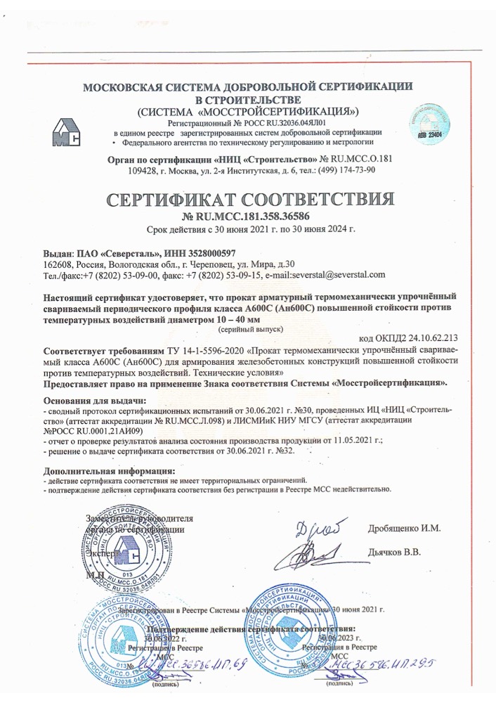 Сертификат: Сертификат 36586 IK 2